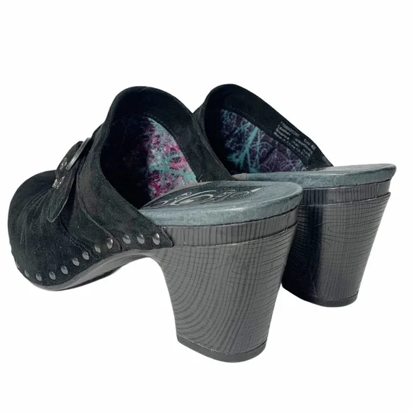 Dansko Nadine Suede Studded Clogs, Size 40 - Picture 3 of 9